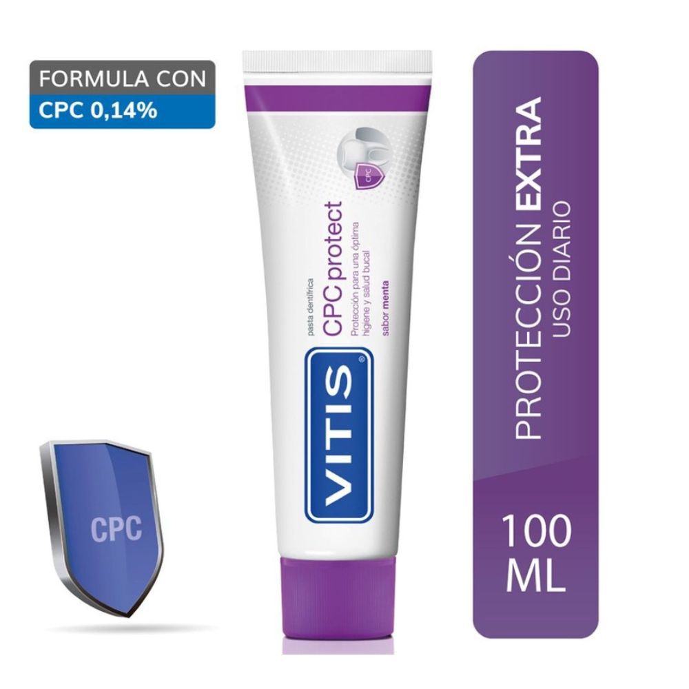 Pasta Dentifrica Protect Vitis Cpc Menta Tubo X 100Ml