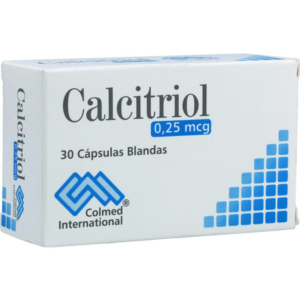 Calcitriol Cápsulas Blandas 0.25Mcg Caja X 30