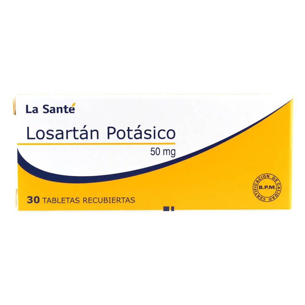 Losartan-Potasico-50Mg-Tabletas-Recubiertas-Caja-X-30-La-Sante-imagen