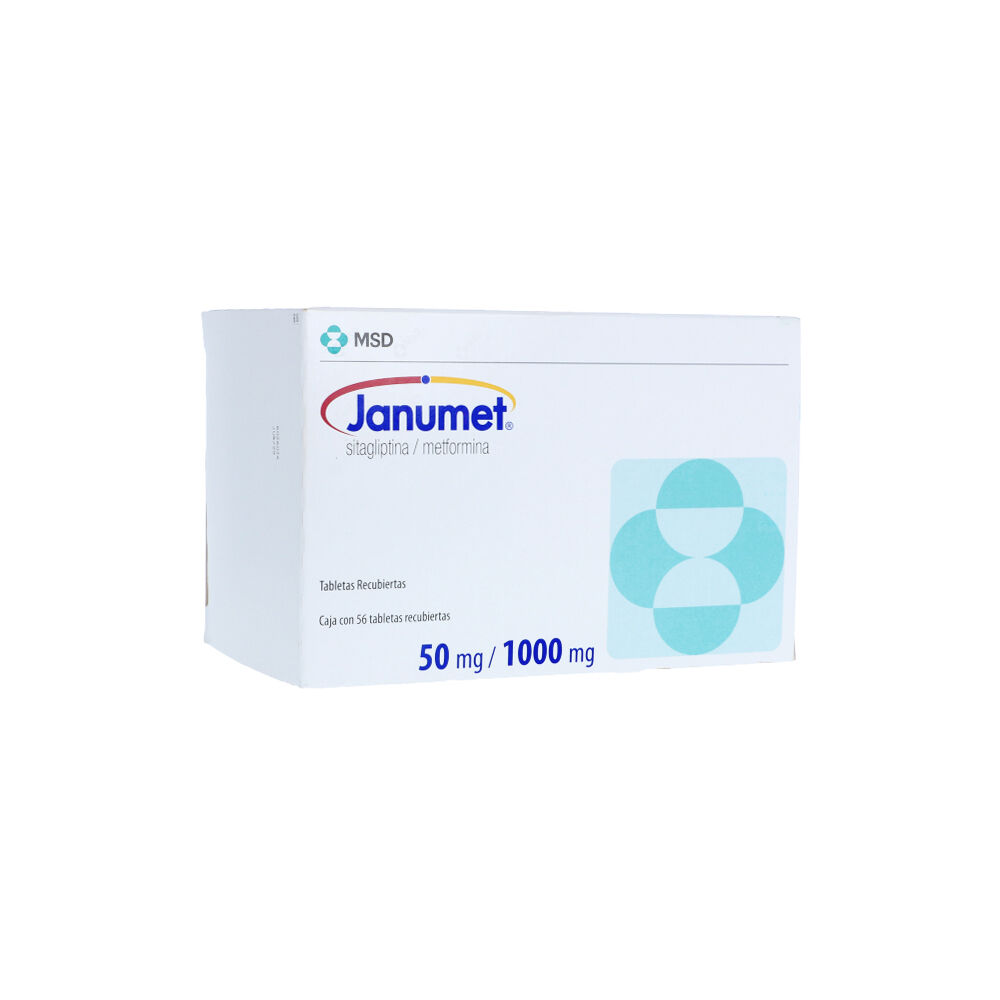 Janumet 50Mg+1000Mg Caja X 56 Tabletas