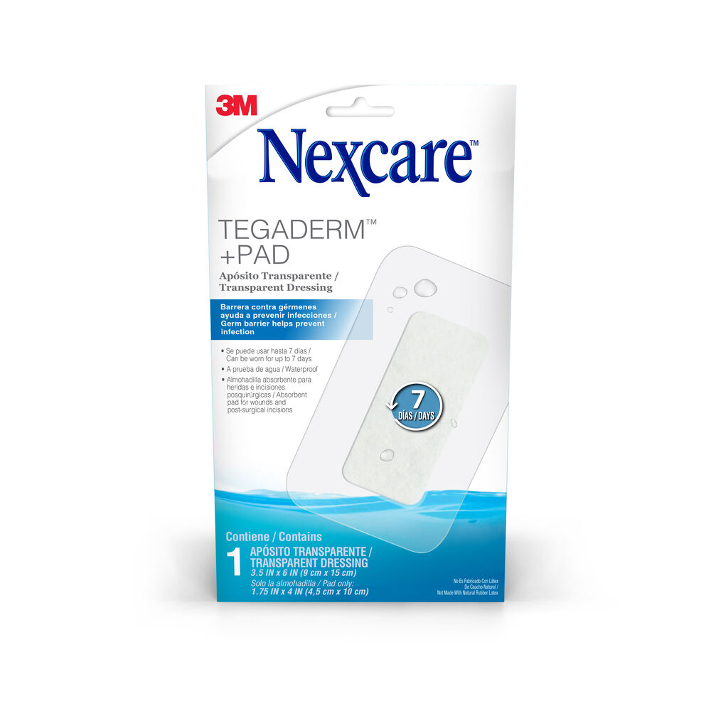 Aposito Pad Tegaderm Transparente Caja X 1 3M Nexcare 9Cm X 15Cm