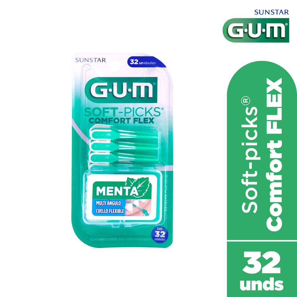 Cepillo Interdental Menta Comfort Flexsoft-Picks Paquete X 32