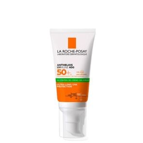 Protector-Solar-Anti-Brillo-Anthelios-Gel-Toque-Seco-Sin-Color-SPF-50+-Tubo-X-50-mL-imagen