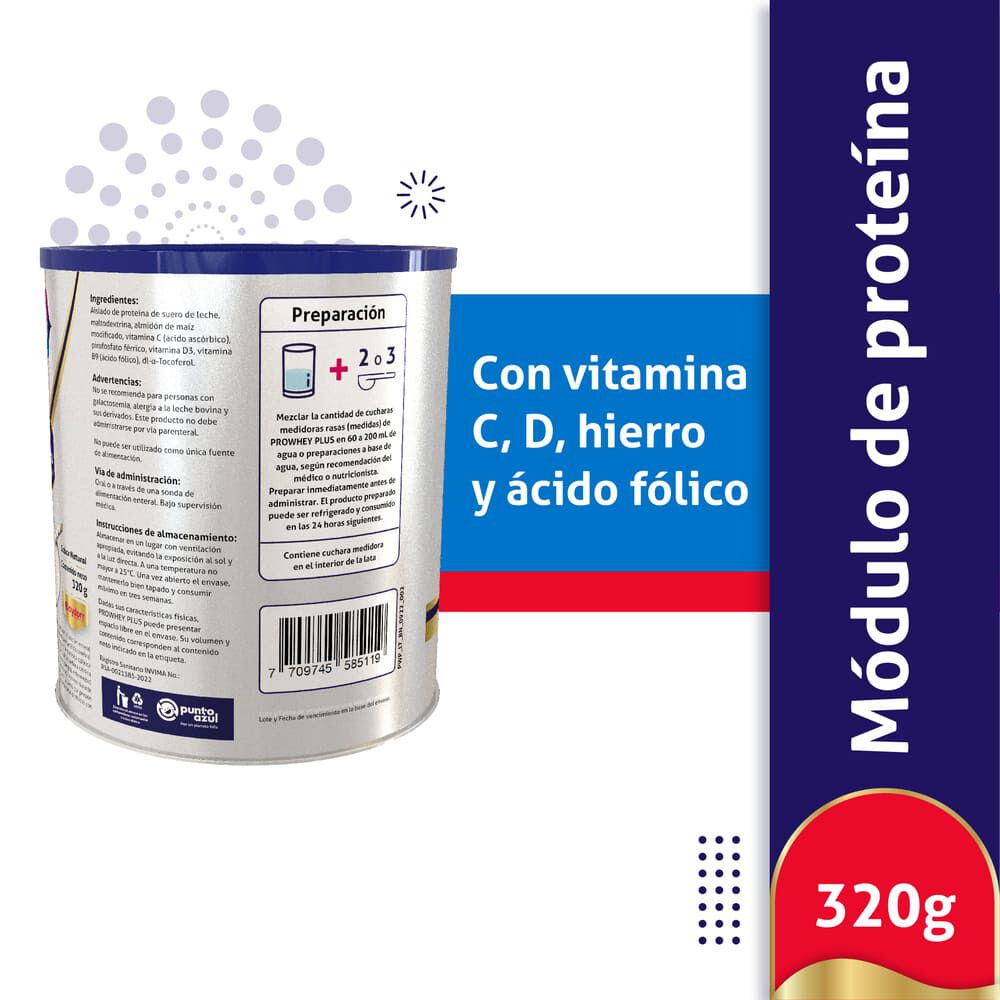 Prowhey-Proteina-Plus-Lata-320-Gr-imagen-2