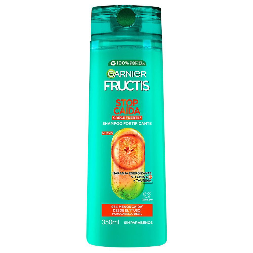 Shampoo Fortificante Garnier Frutics Stop Caida Fco X 350Ml