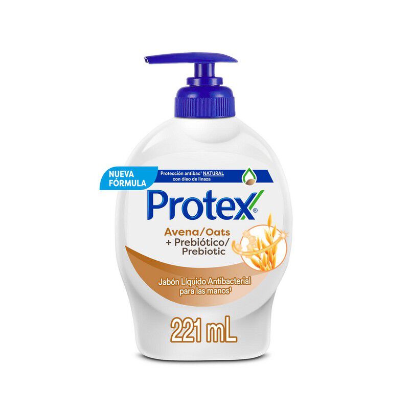 Jabón Líquido Avena/Manos Protex Frasco X 221Ml
