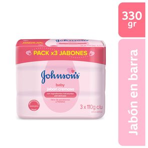 Jabon-Cremoso-Jhonsons-Baby-Paquete-X-3Barra-X-110-g-imagen