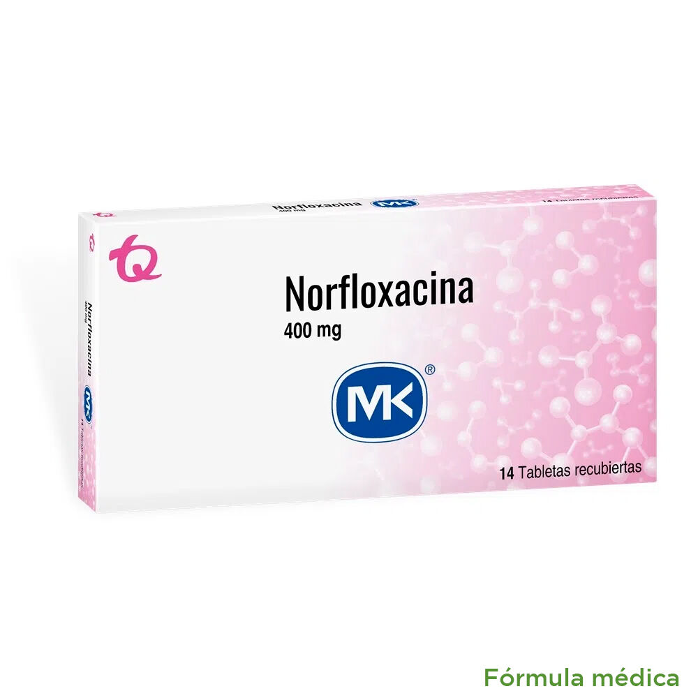 Norfloxacina 400Mg Tabletas Recubiertas Caja X 14 Mk