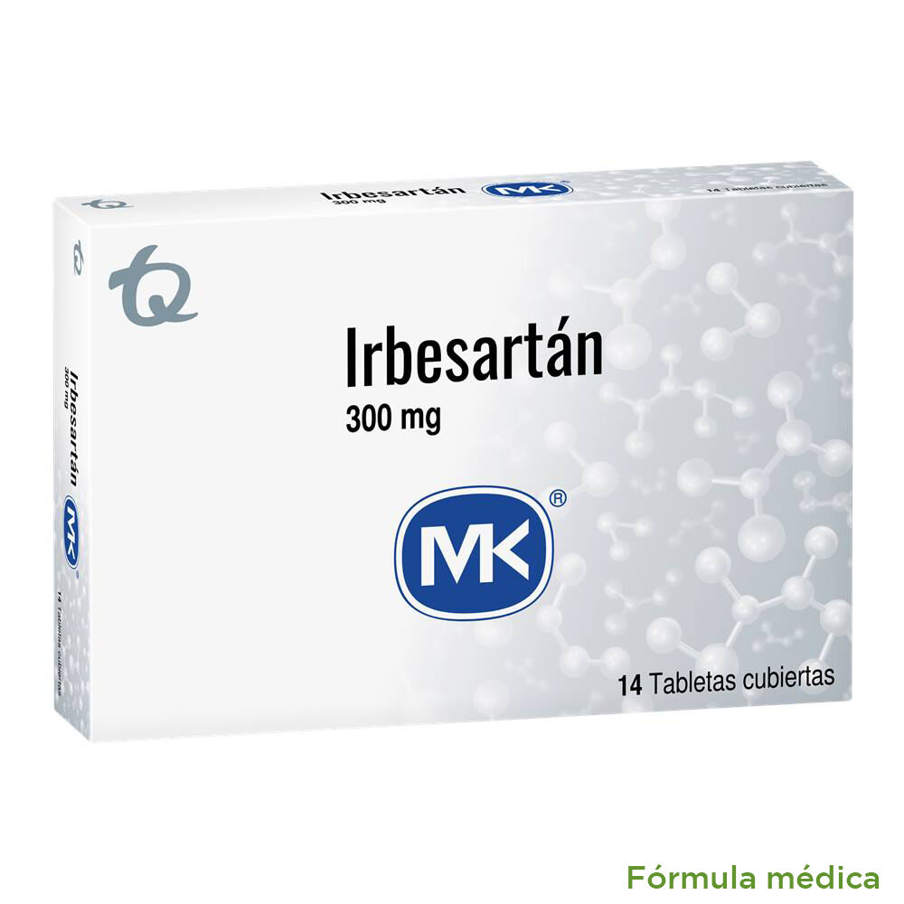 Irbesartan Mk 300Mg Caja X 14 Tabletas