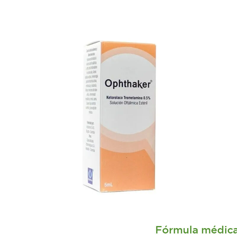 Ophthaker 5Mg/Ml(0.5%) Solucion Oftalmica Frasco X 5Ml