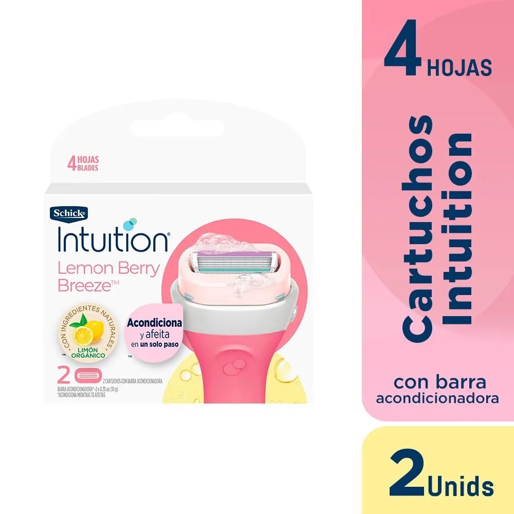 Repuesto Schick Intuition Lemon Berry Breeze Caja Por 2Unidades