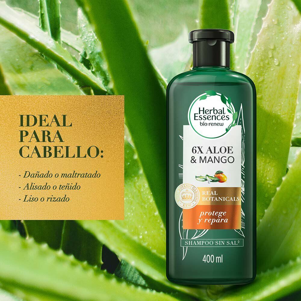 Shampoo-Real-Botanicals-Herbal-Essences-Aloe-&-Mango-Frasco-X-400Ml-imagen-3