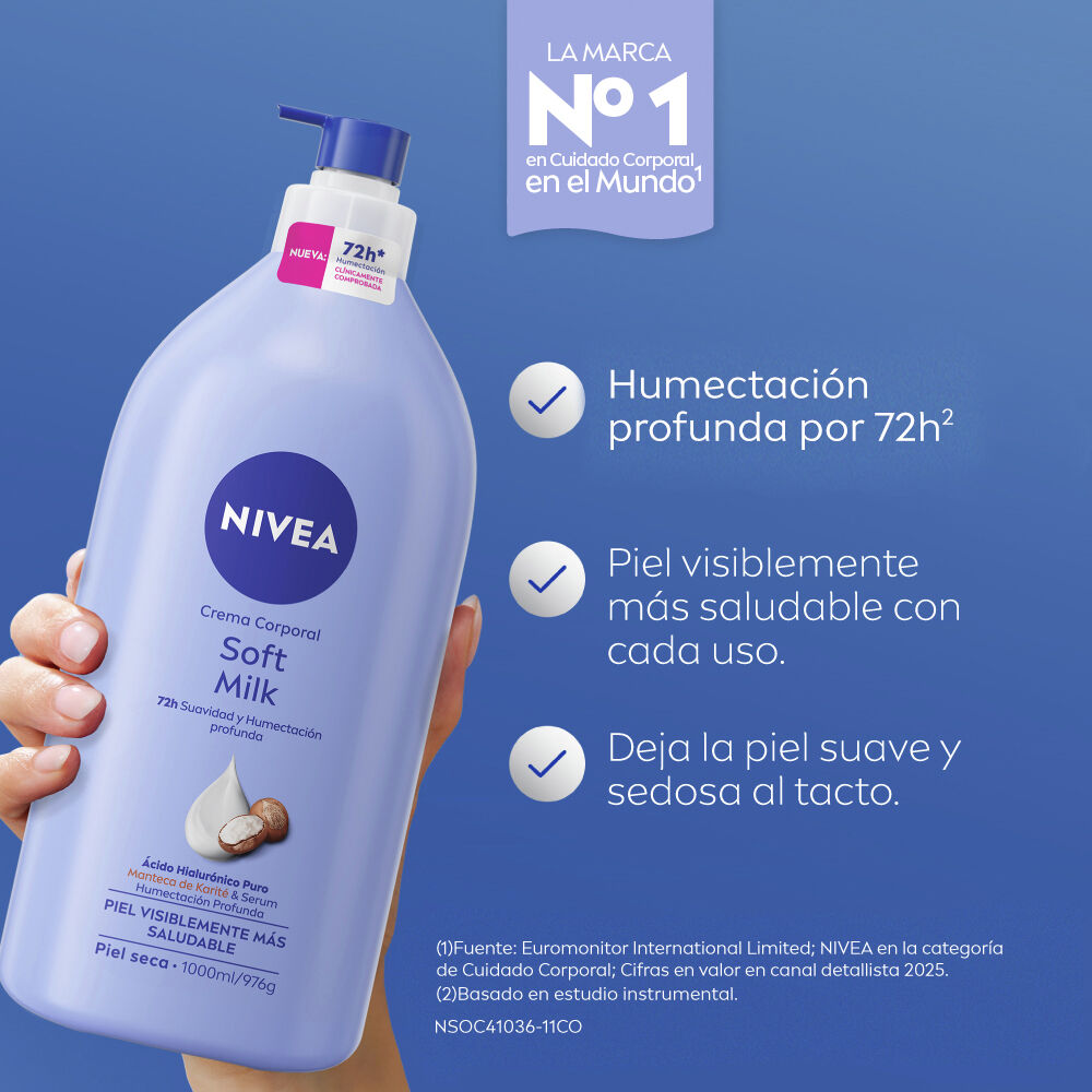 Crema-Corporal-Hidratante-Profunda-Nivea-Soft-Milk-Piel-Seca-Frasco-1000-Ml-imagen-4