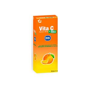 Vita-C+-Zinc-Tableta-Masticable-Blister-X-10-Naranja-imagen
