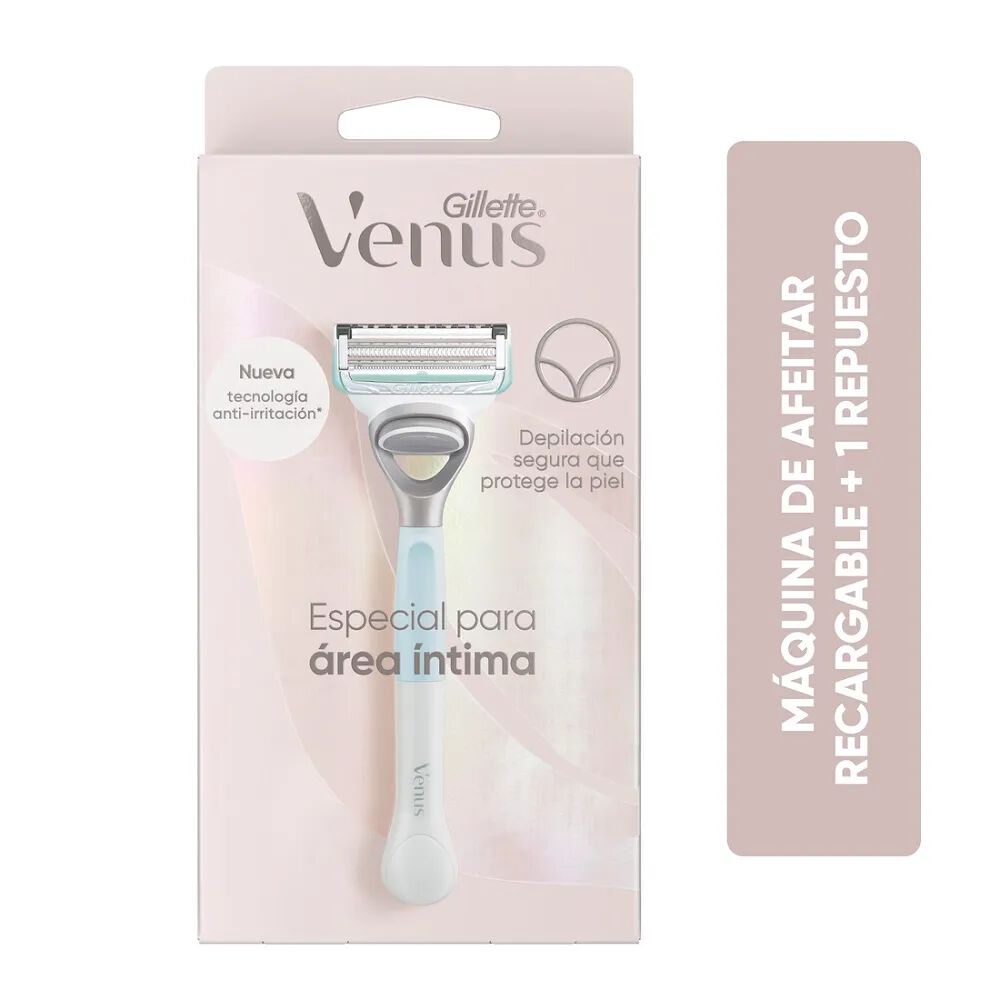 Maquina De Afeitar Venus Recargable + Repuesto Paquete Por 1