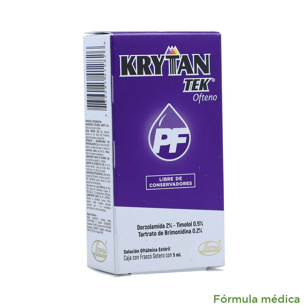 Krytantek PF Ofteno Solución Oftálmica Estéril Frasco X 5mL
