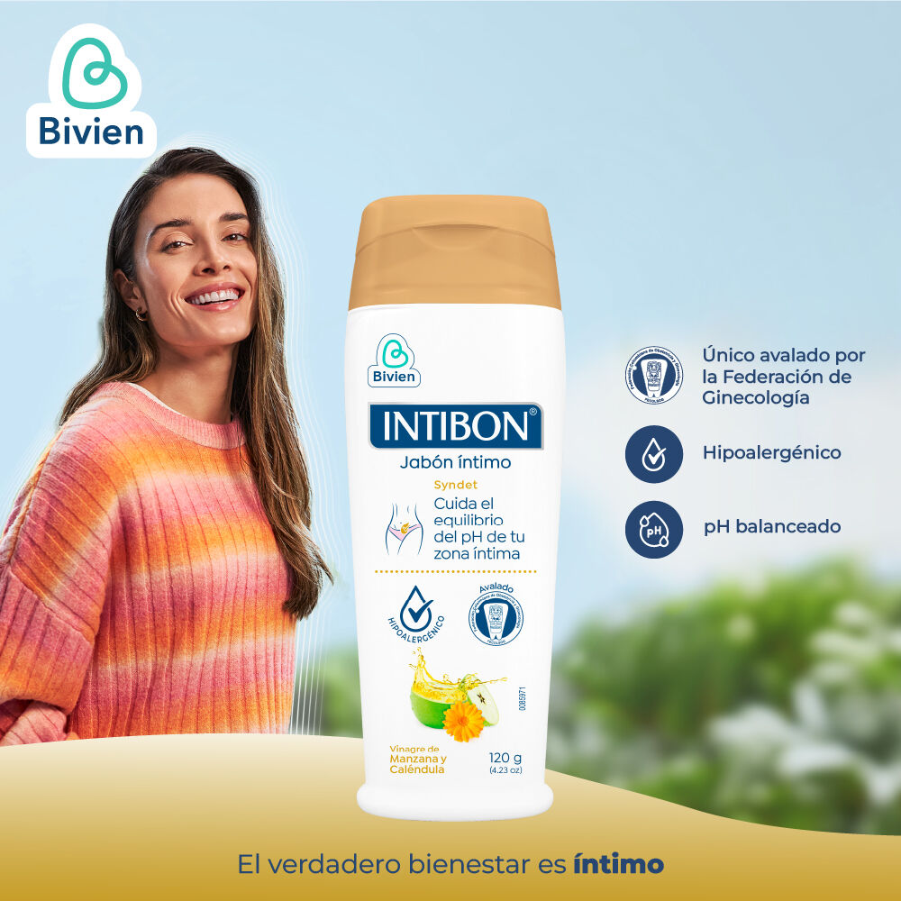 Jab&oacute;n-&Iacute;ntimo-Vinagre-de-Manzana-y-Cal&eacute;ndula-Intibon-Frasco-x-120g-imagen-4