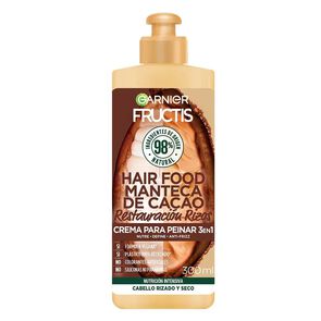 Crema-Para-Peinar-Garnier-Hair-Food-Manteca-De-Cacao-3-En-1-Frasco-X-300Ml-imagen
