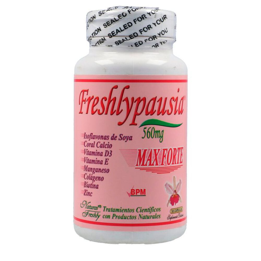 Freshlypausia-Soya+Calcio+Vitd-500Mg-C&aacute;psula-Freshly-Frasco-X-50-imagen-1