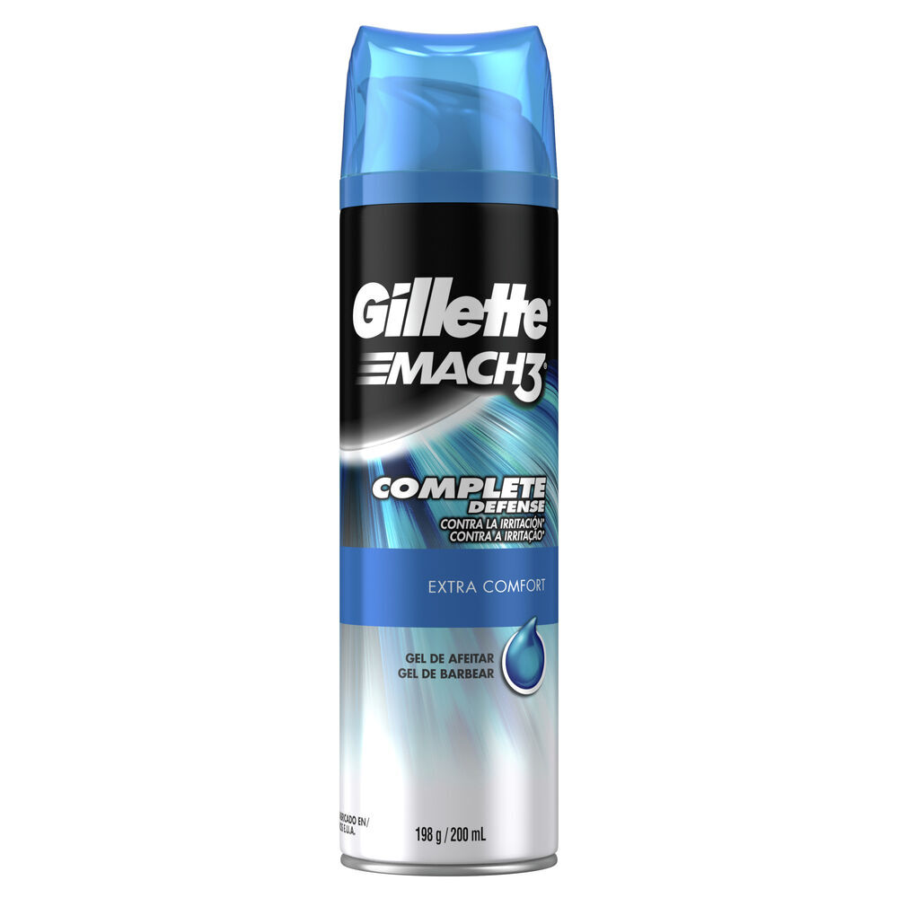 Gel-Afeitar-Gillette-Mach-3-Complete-Defense-Frasco-X-200Ml-imagen-4