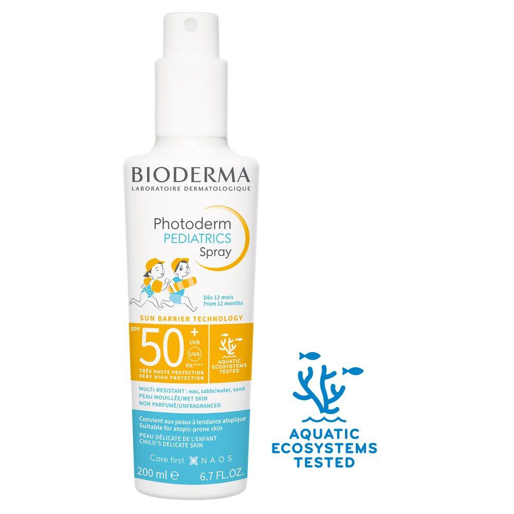 Protector Solar Bioderma Photoderm Pediatrics Spray Spf50 + Uva Frasco X 200Ml