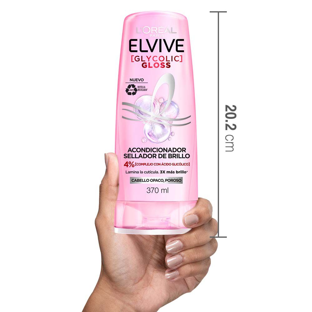 Acondicionador-Sellador-Loreal-Paris-Elvive-Glycolic-4%-Frasco-X-370Ml-imagen-3