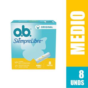 Tampon-Absorbente-Medio-Ob-Siempre-Libre-Caja-X-8-imagen