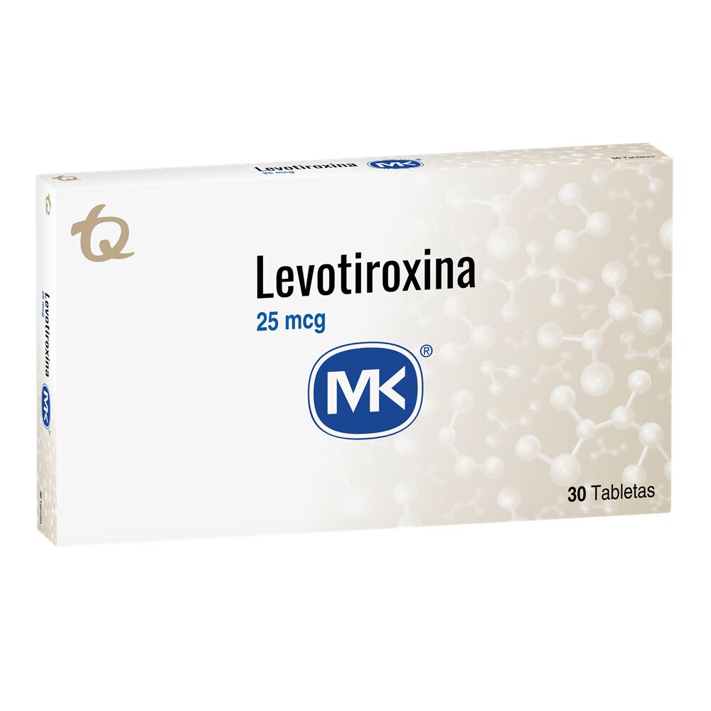 Levotiroxina 25Mcg Tableta Caja X 30 Mk