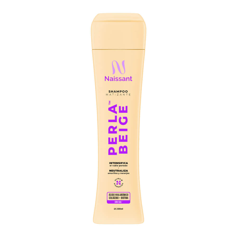 Shampoo Matizante Naissant Perla Beige Intensifica El Rubio Perlado Fco X 300Ml
