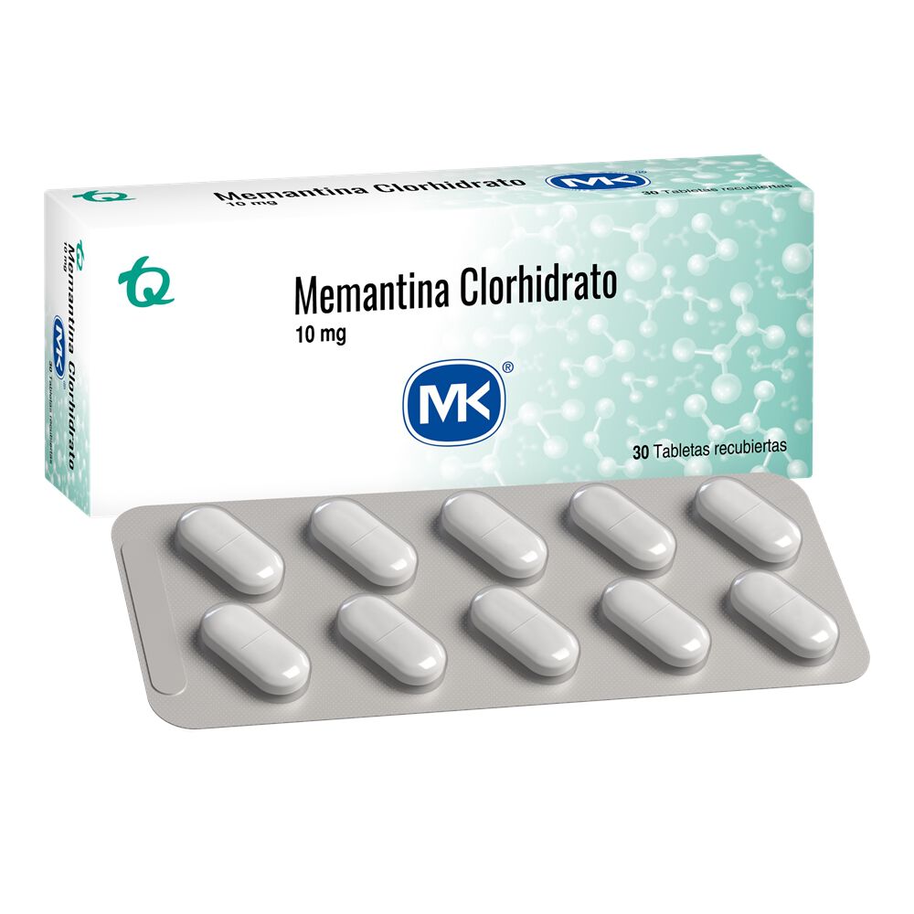 Memantina 10Mg Tabletas Recubiertas Caja por 30 Mk