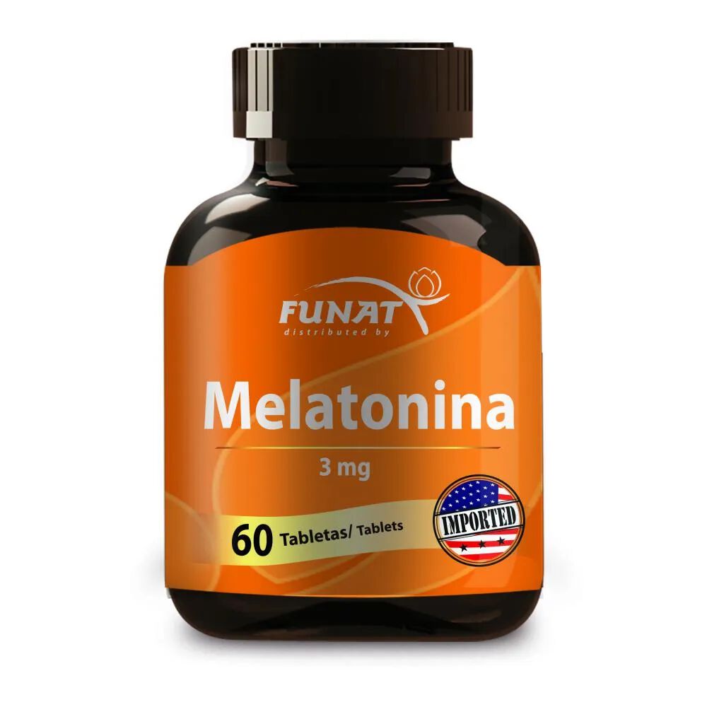 Melatonina 3Mg Tabletas Funat Frasco X 60