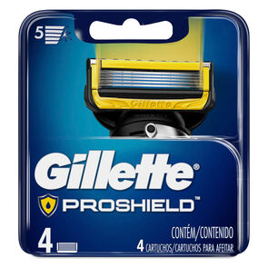 Repuesto-Cuchilla-Afeitar-Gillette-Sobre-X-4-Fusion5-Proshield-imagen
