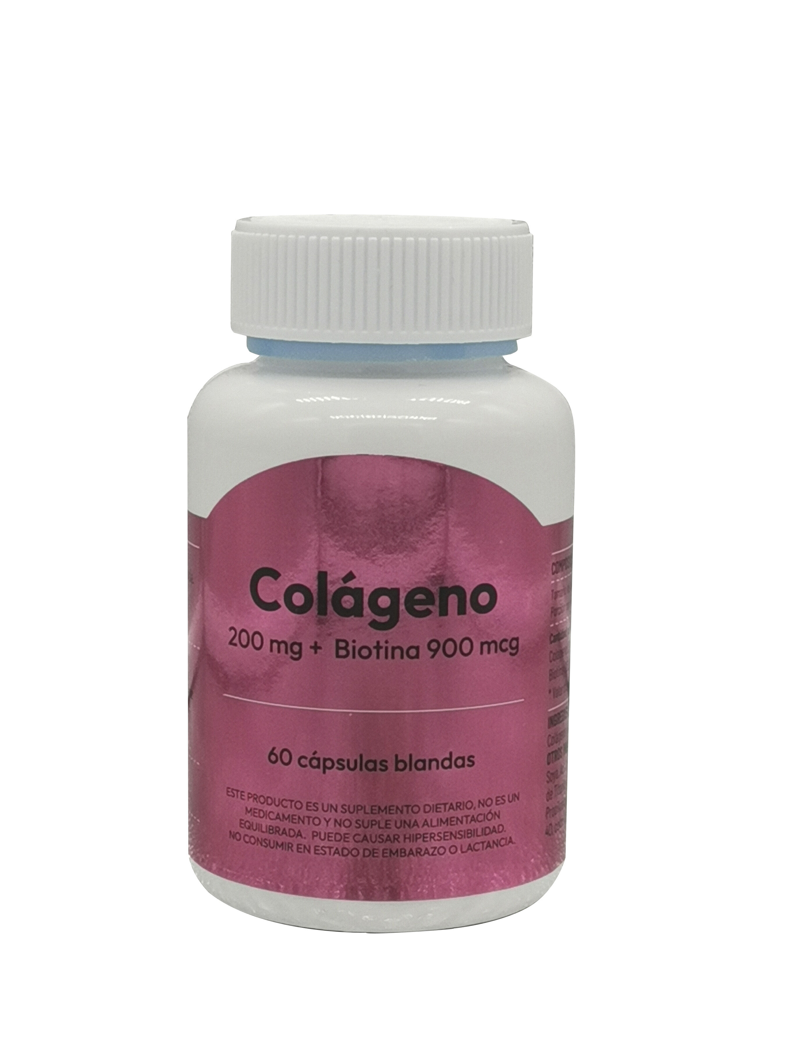 Colageno + Biotina 200Mg + 900Mcg Capsulas Blandas Frasco X 60