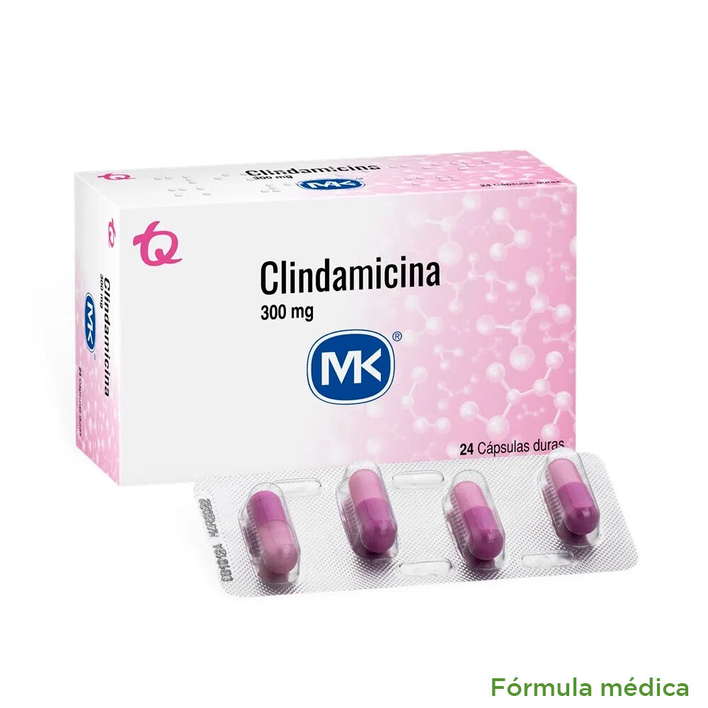 Clindamicina 300Mg Capsulas Cajas X 24 Mk