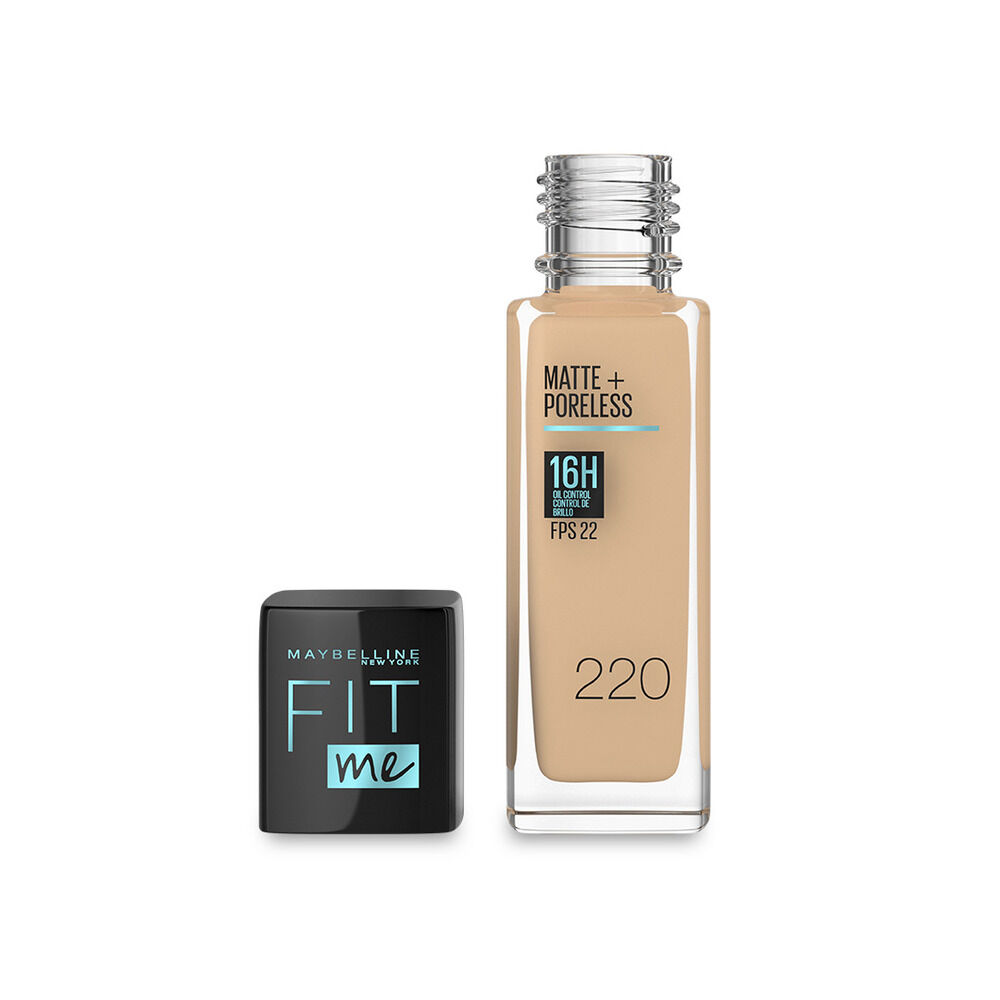 Base-Liquida-Maybelline-220Fit-Me-Matte+Poreless-Fps22-Frasco-por-30Ml-imagen-2