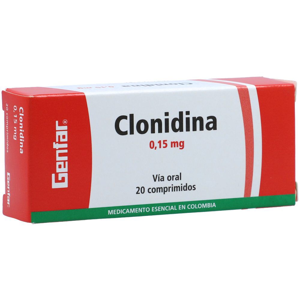 Clonidina Winthrop 0.15Mg Caja X 20 Tabletas