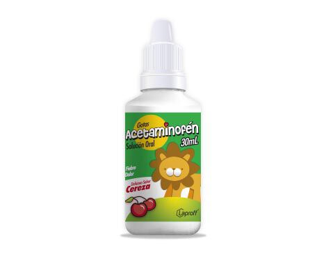 Acetaminofen 100Mg/Ml(10%) Solucion Oral Frasco X 30Ml Laproff