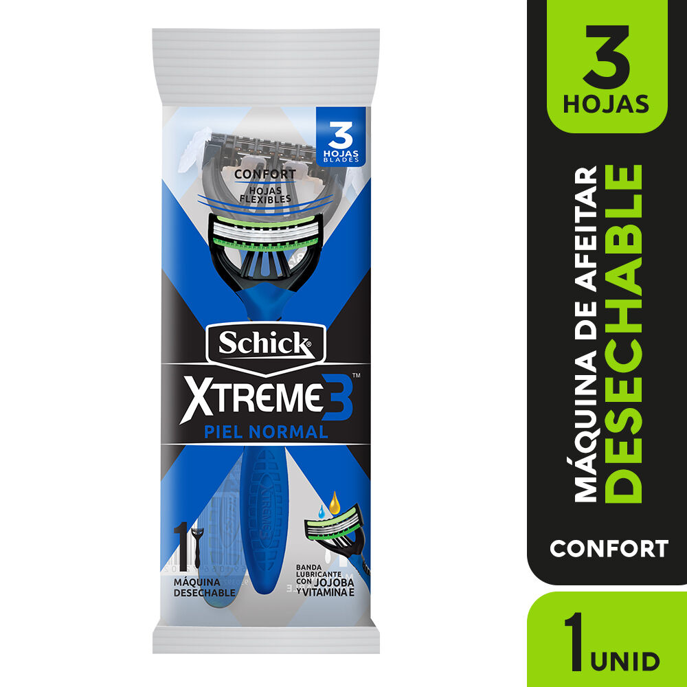 Maquina Afeitar Piel Normal Schick Xtreme 3 Sobre X 1