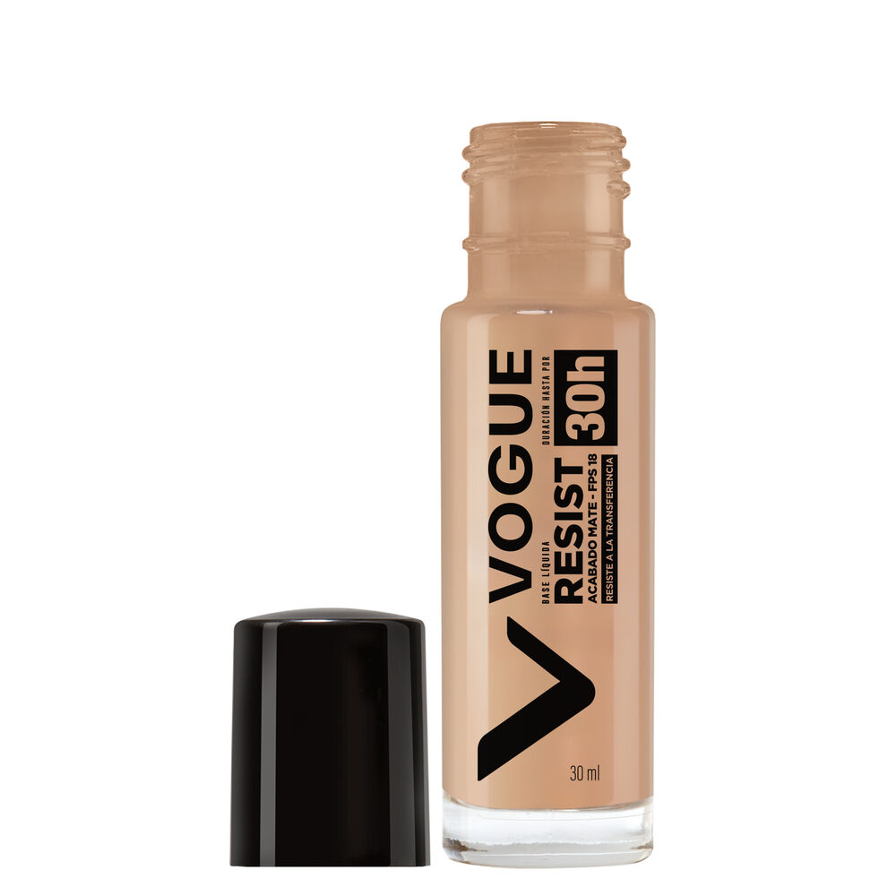 Base-De-Maquillaje-L&iacute;quida-Vogue-Resist-Acabado-Mate-Tono-Glamour-06-X30Ml-imagen-2