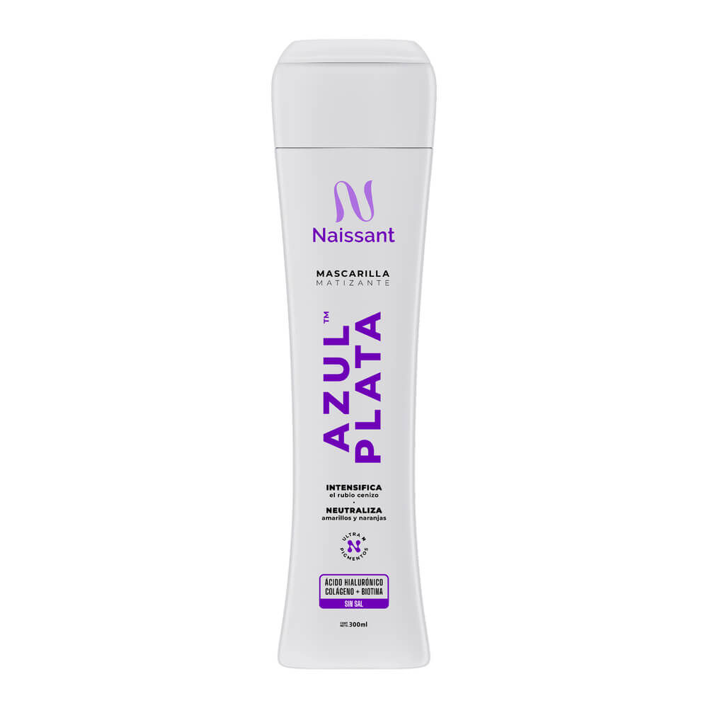 Mascarilla Matizante Naissant Azul Plata Intensifica El Rubio Cenizo Fco X 300Ml