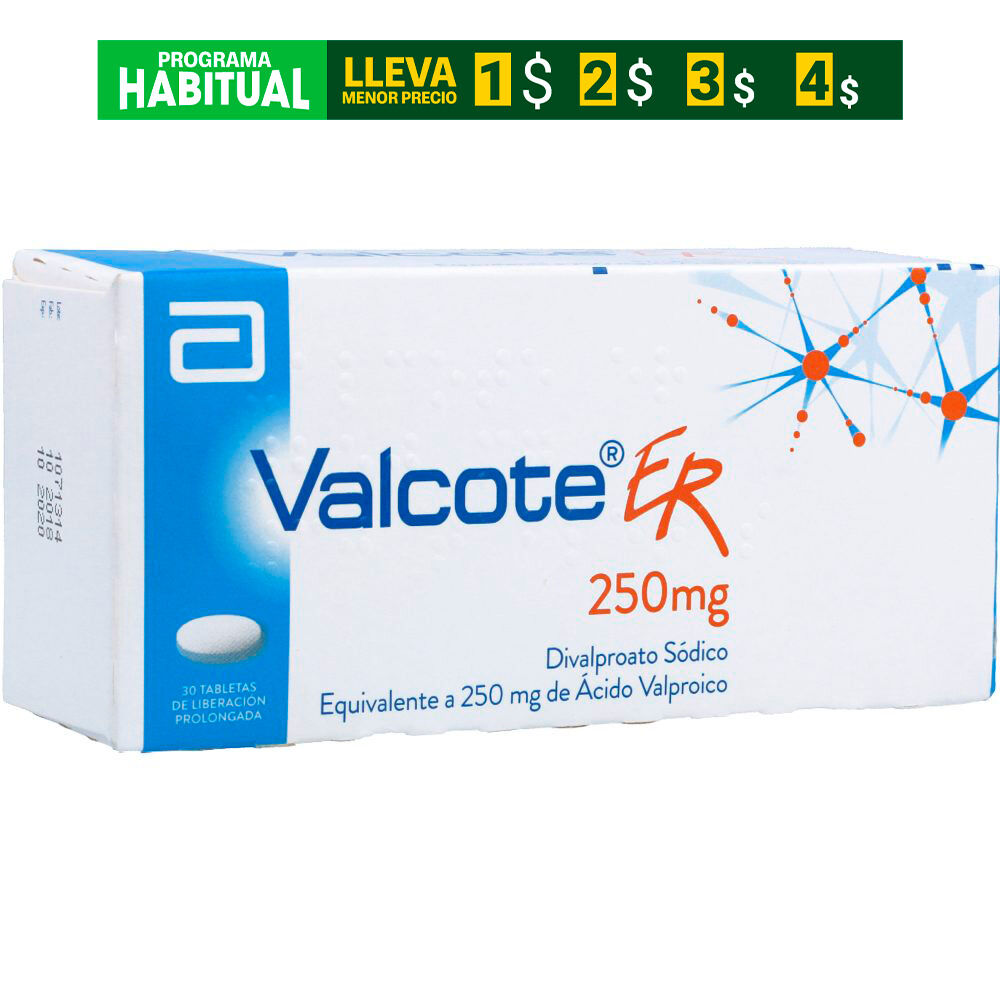 Valcote-Er-Tabletas-Liberaci&oacute;n-Prolongada-250Mg-Caja-X-30-imagen