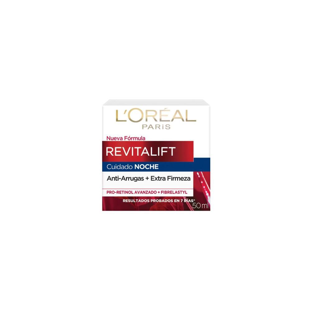 Crema Noche Antiarrugas L'Oréal París Revitalift Clásica Con Pro-Retinol 50Ml