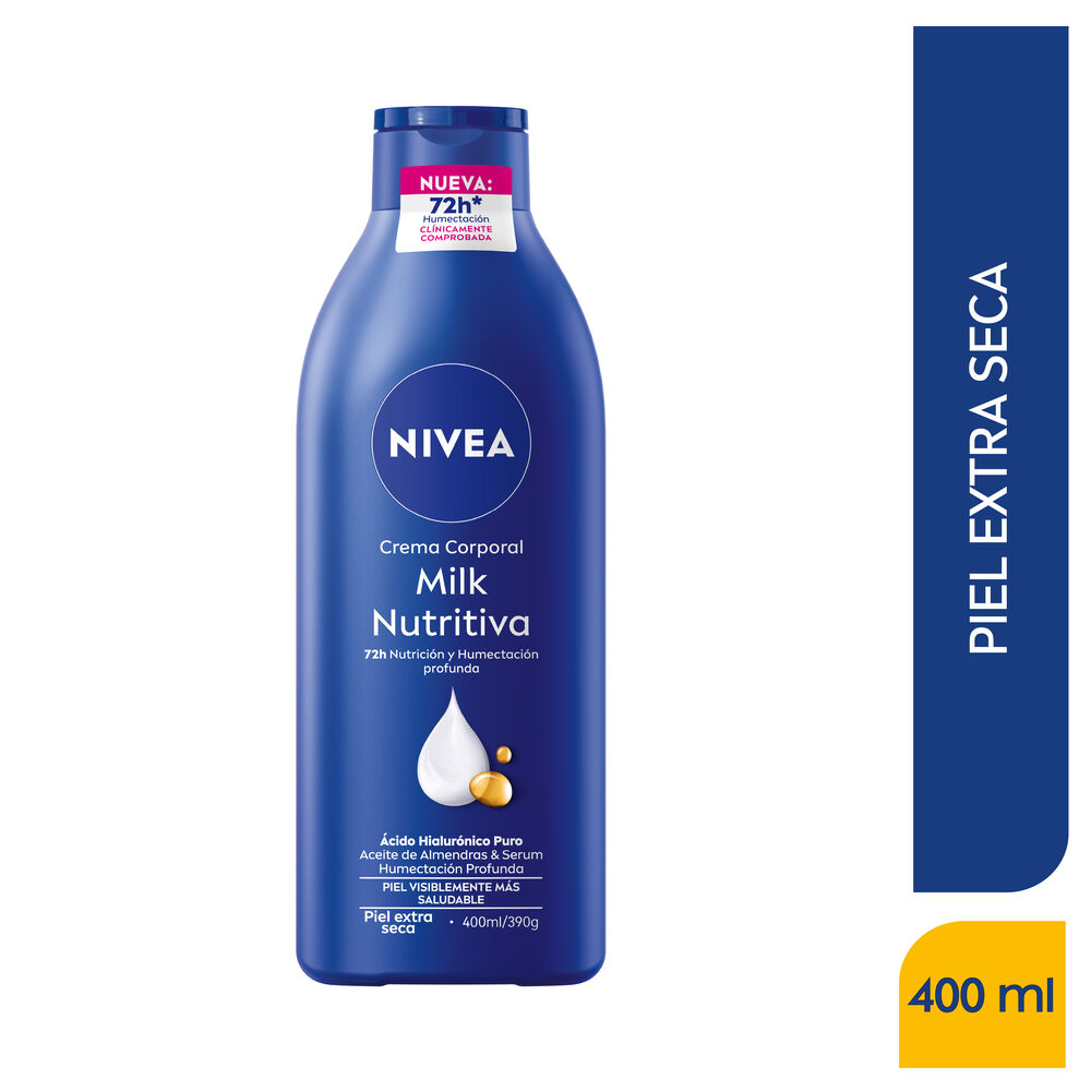 Crema-Corporal-Nutritiva-Body-Milk-Nivea-72H-Hidrataci&oacute;n-Frasco-400-Ml-imagen-1