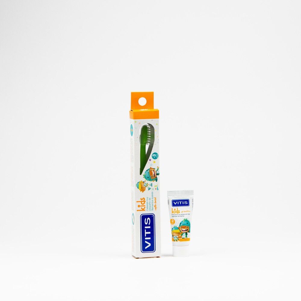 Cepillo-Dental-+-Pasta-Dentrifica-Kids-Cabezal-Muy-Pequeno-De-Filamentos-Suaves-Kit-X-1Cepillo+Tubox8Ml-Vitis-imagen