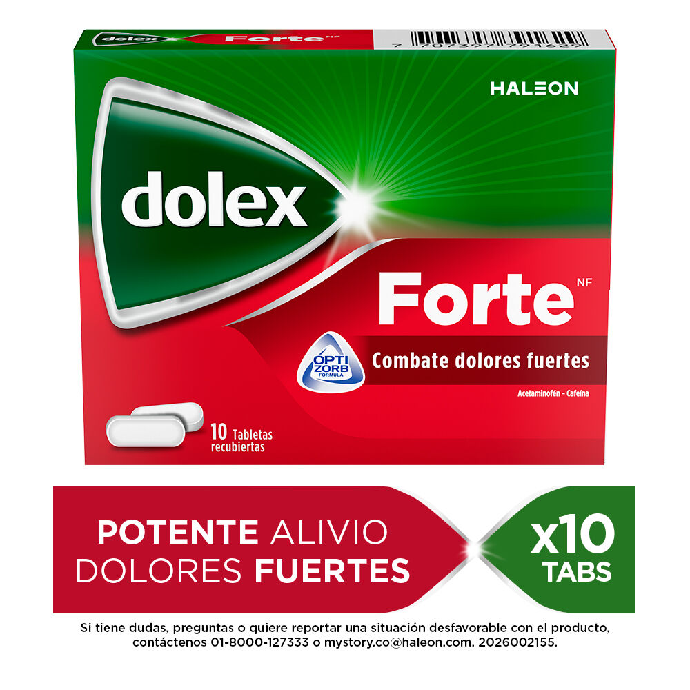 Dolex Forte Nf (500+65)Mg TabletasRecubiertas Caja X 10