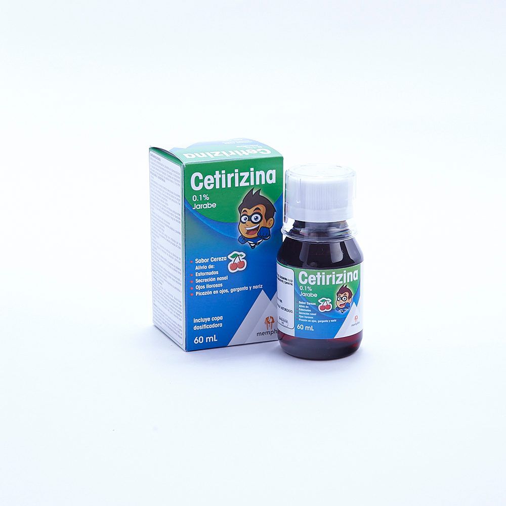 Cetirizina Jarabe Sabor a Cereza 0.1% Frasco X 60mL