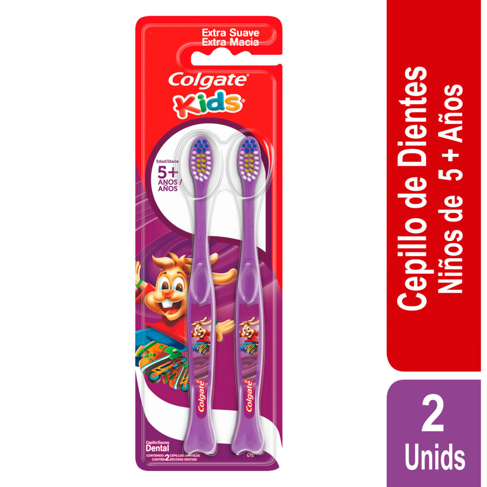 Cepillo Dental Extra Suave Sobre X 2 Colgate Kids