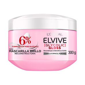 Mascarilla-Reconstructora-Loreal-Paris-Elvive-Glycolic-Gloss-6%-Pote-X-300Gr-imagen