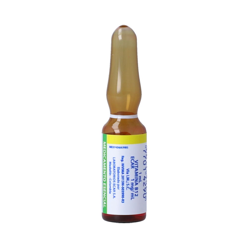 Vitamina B12 1mg\/ml Soluci\u00f3n Inyectable | Cruz Verde