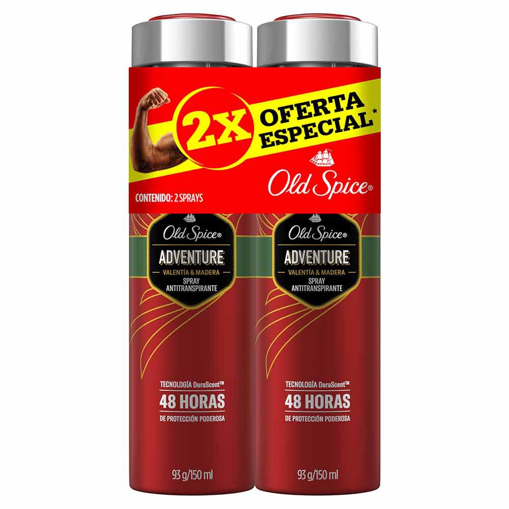 Promo Desodorante En Spray Old Spice Paquete X 2 Frasco X 150Ml